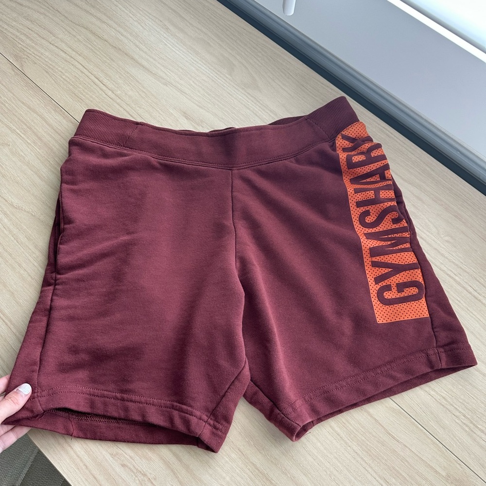Gymshark Rust colored Athletic Shorts with Elastic Waistband - Picture 2 of 6